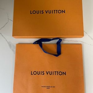 Authentic Louis Vuitton Box and Shopping Bag